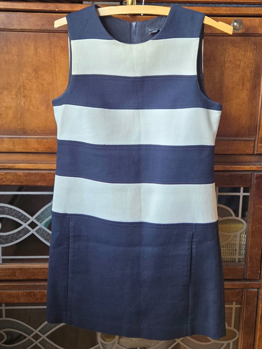 Amazing Theory Navy and white dress